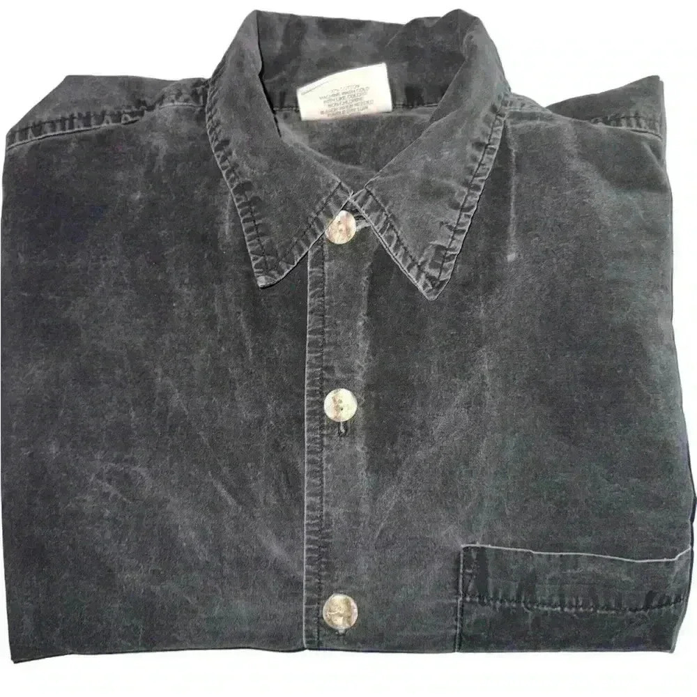Vintage Sideout large black shirt sleeve Hawaiian totem button up shirt. Guc - Picture 3 of 10